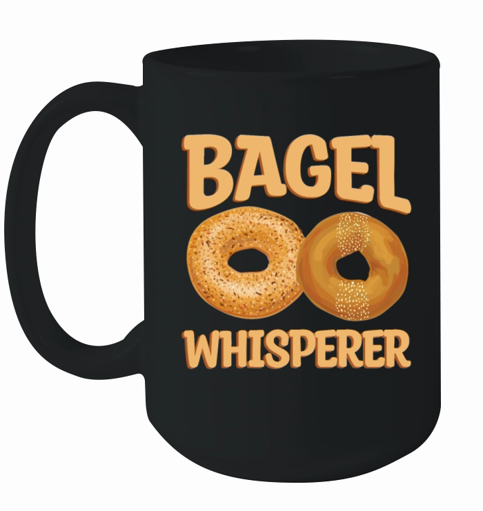 Bagel Whisperer Quote for a Bagel Lover Ceramic Mug