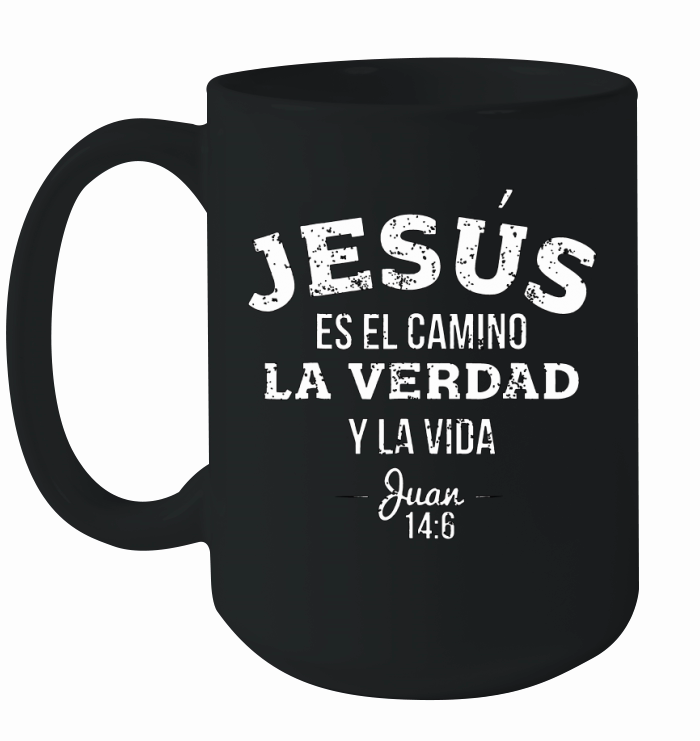 Camisas Cristianas sobre Jesus  Christian in Spanish Ceramic Mug