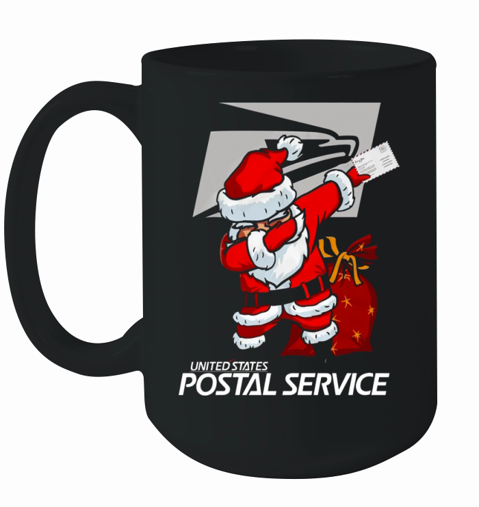 Merry Christmas Santa Claus Dabbing Christmas United States Postal Service Ceramic Mug