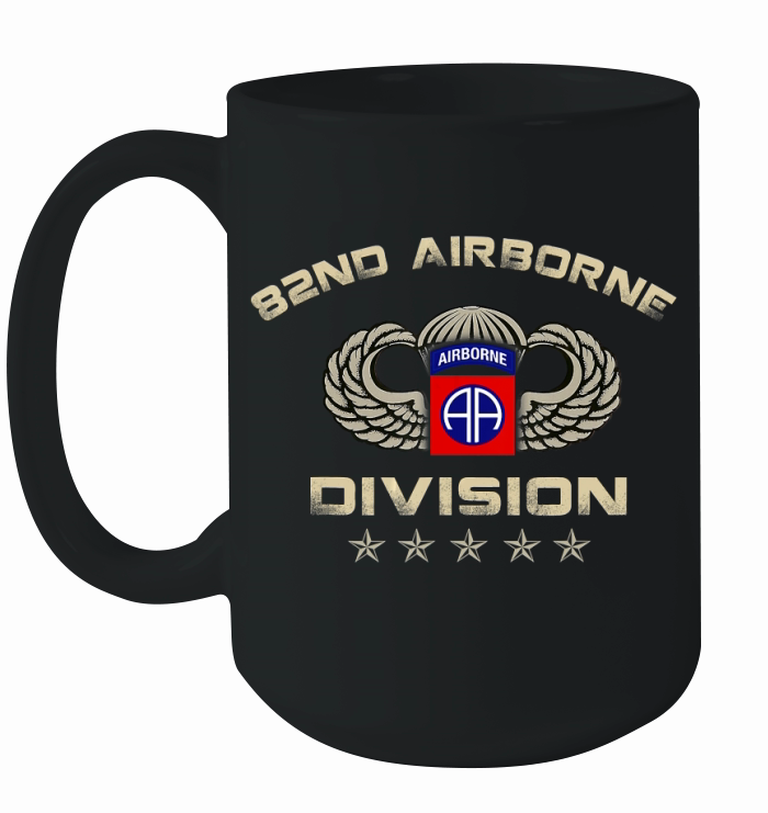 US Army 82nd AIRBORNE Division Veteran Vintage T-Shirt T-Shirt Ceramic Mug