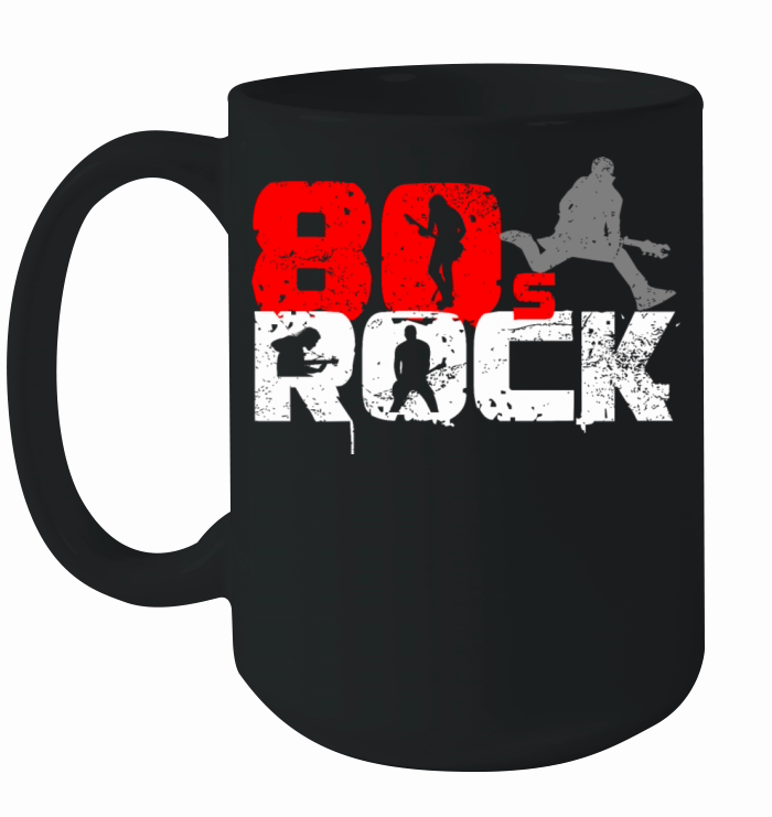 Vintage 80s Rock Music Fan Ceramic Mug