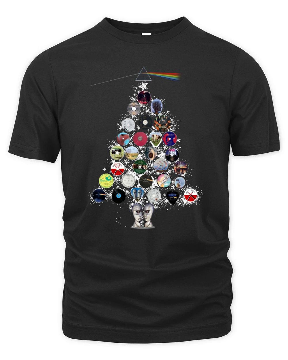 Pink Floyd Albums Christmas tree Organic Unisex T-shirt