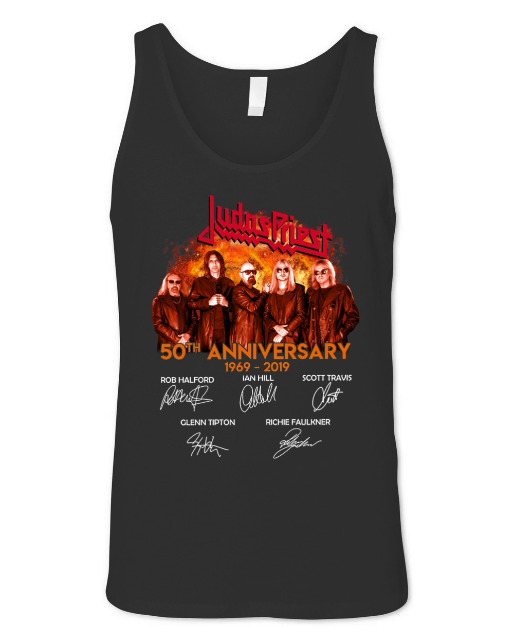 Judas Priest 50th anniversary 1969-2019 signatures shirt Unisex Jersey Tank