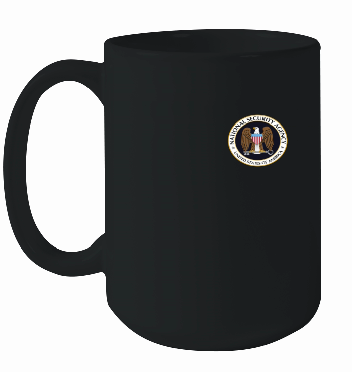 NATIONAL SECURITY AGENCY NSA LOGO DISTRESSED T-SHIRTS Ceramic Mug