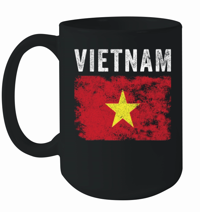 Vietnam Flag Distressed Vietnamese Flag Ceramic Mug
