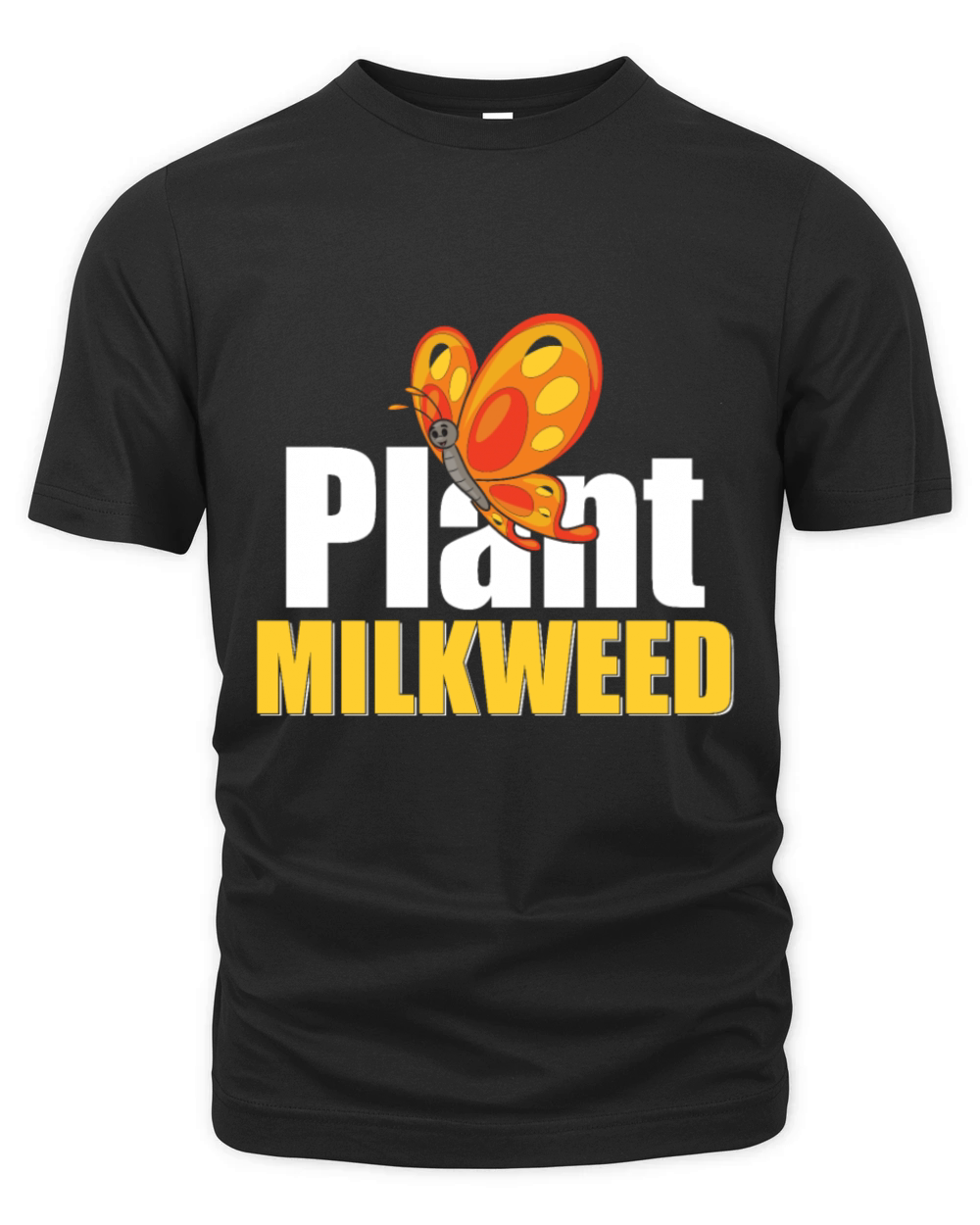 Plant Milkweed Butterfly Lepidopterist Organic Unisex T-shirt