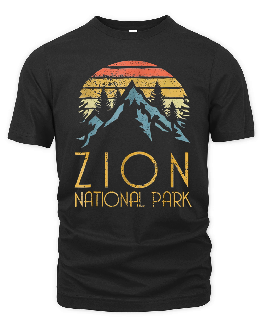 Vintage Retro Zion National Park Utah shirt Organic Unisex T-shirt