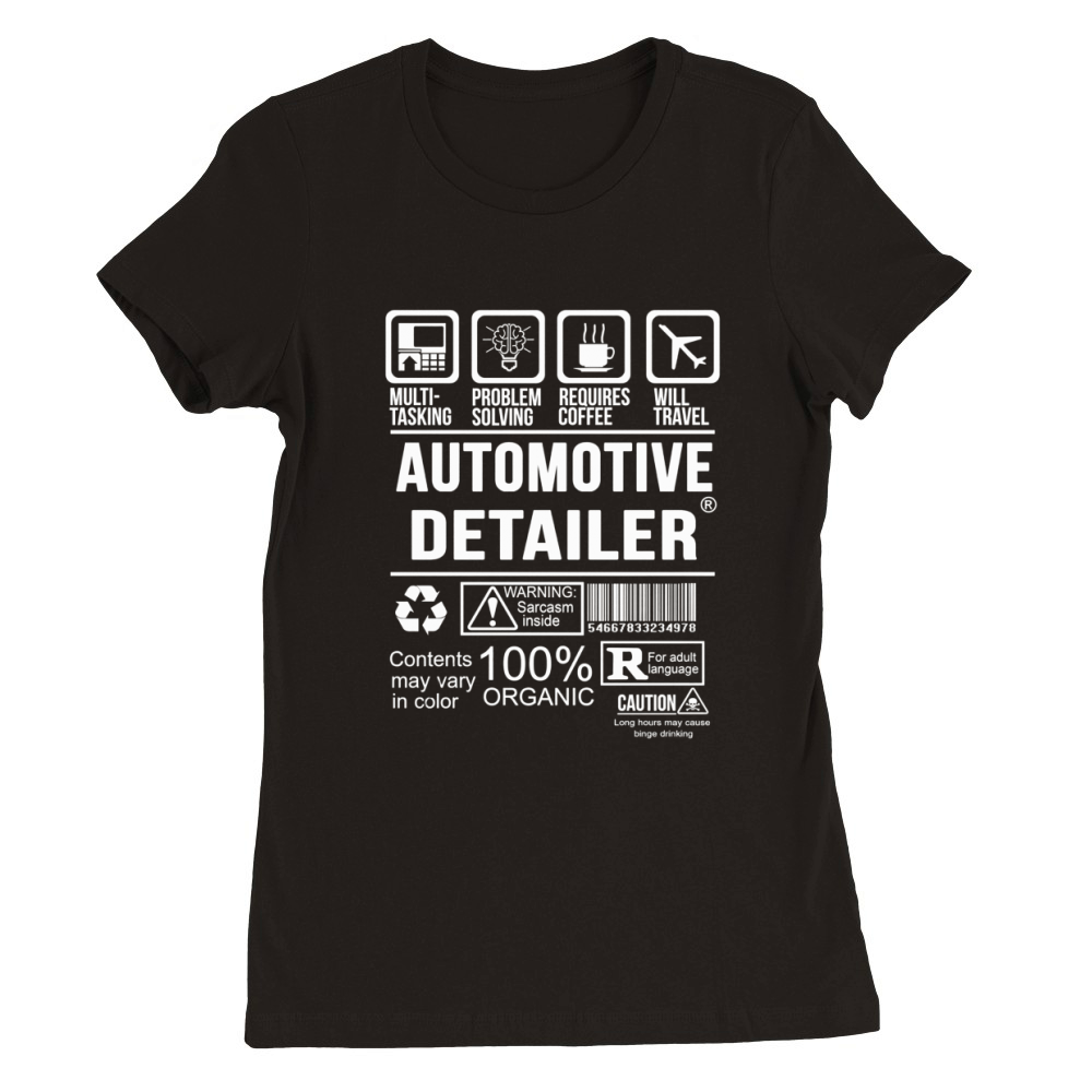 Automotive Detailer Premium Womens Crewneck T-shirt