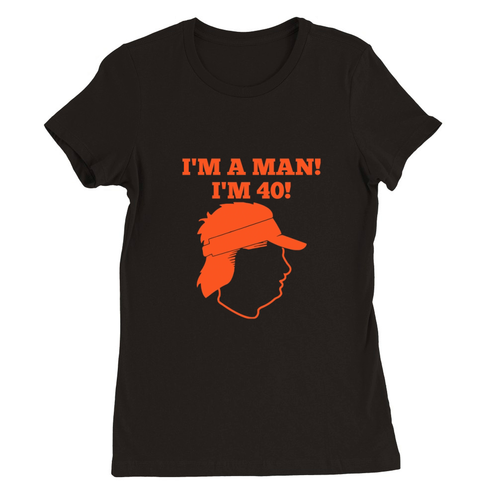 Mike Gundy I am a man I am 40 Premium Womens Crewneck T-shirt