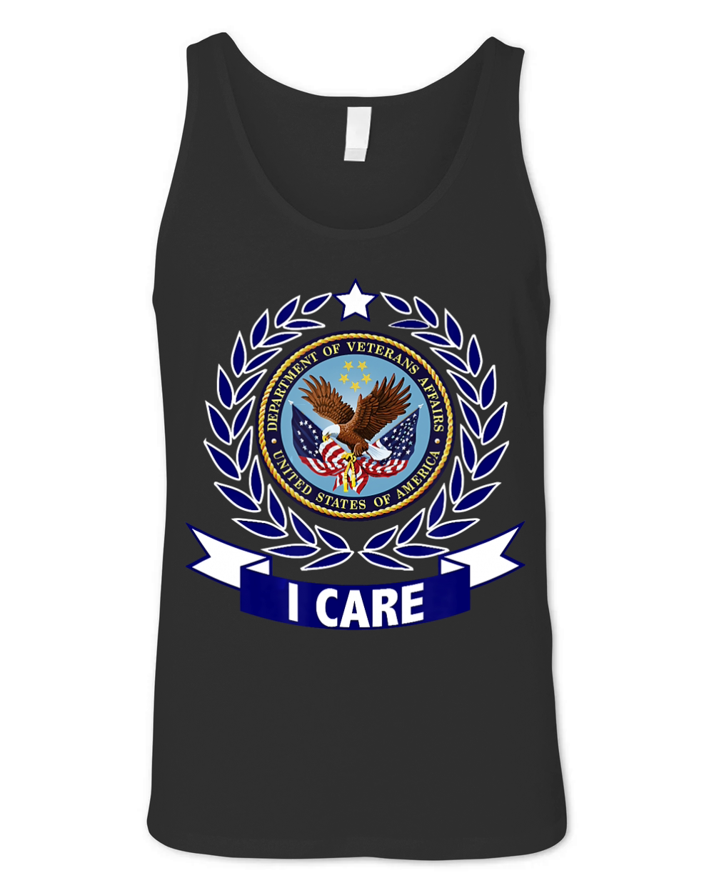 DEPARTMENT OF VETERANS AFFAIRS I CARE VA T-SHIRT Unisex Jersey Tank