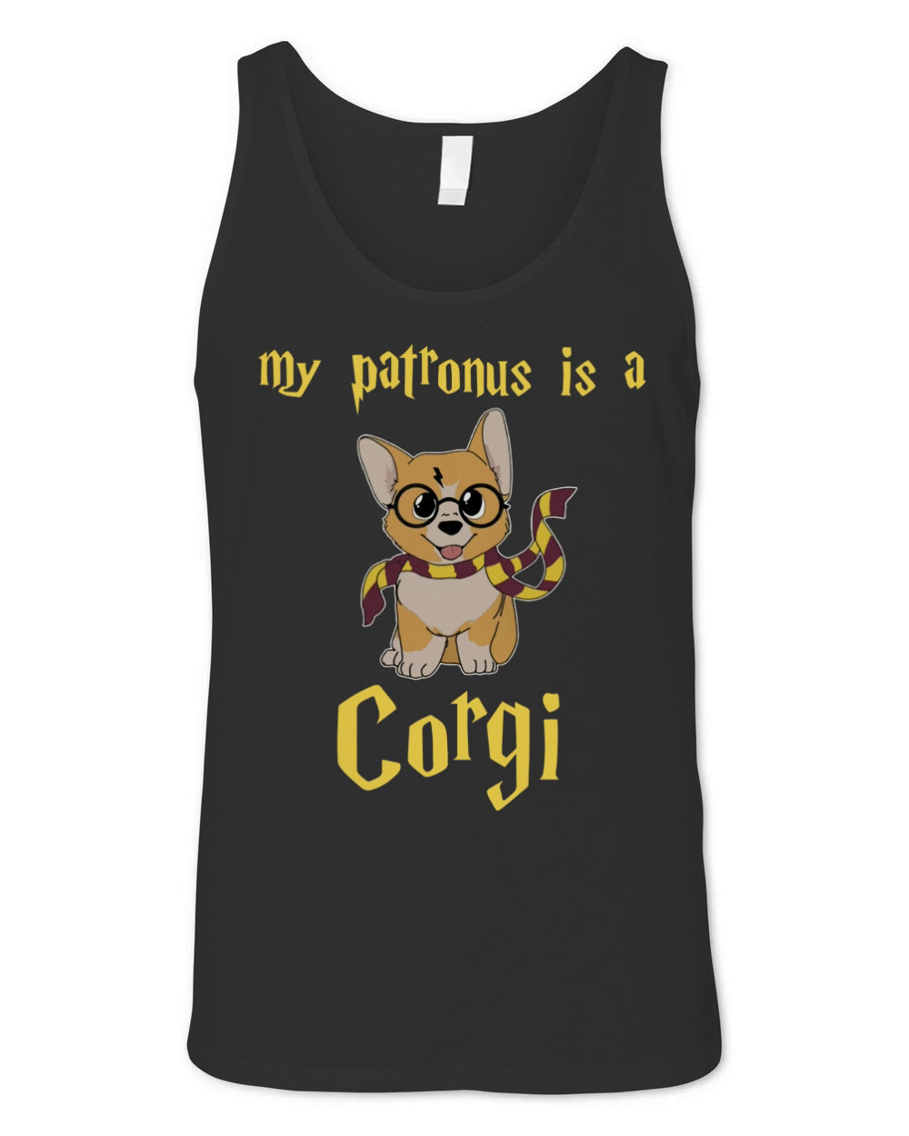 My Patronus is a Corgi Unisex Jersey Tank