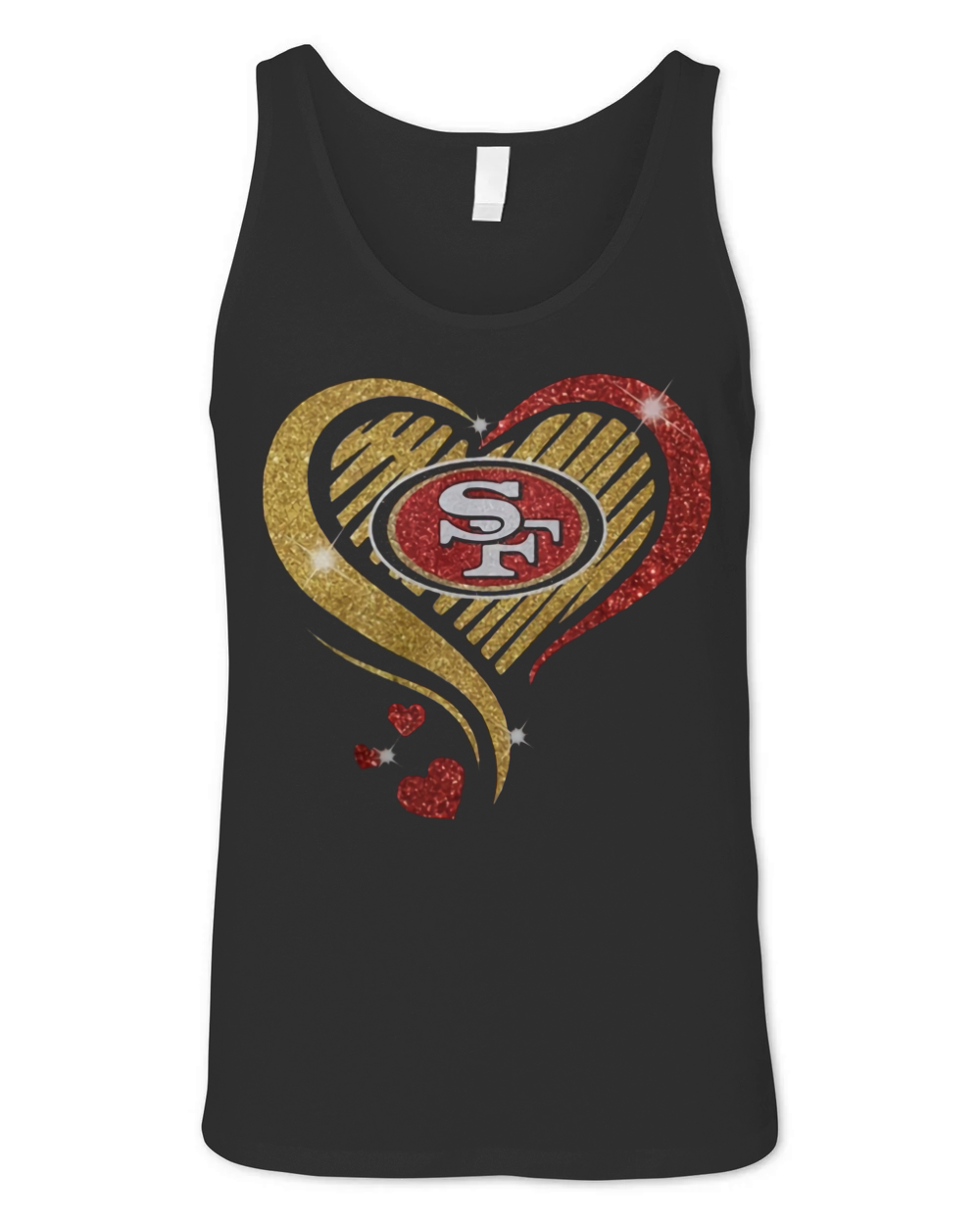 San Francisco 49er Heart Diamond shirt Unisex Jersey Tank