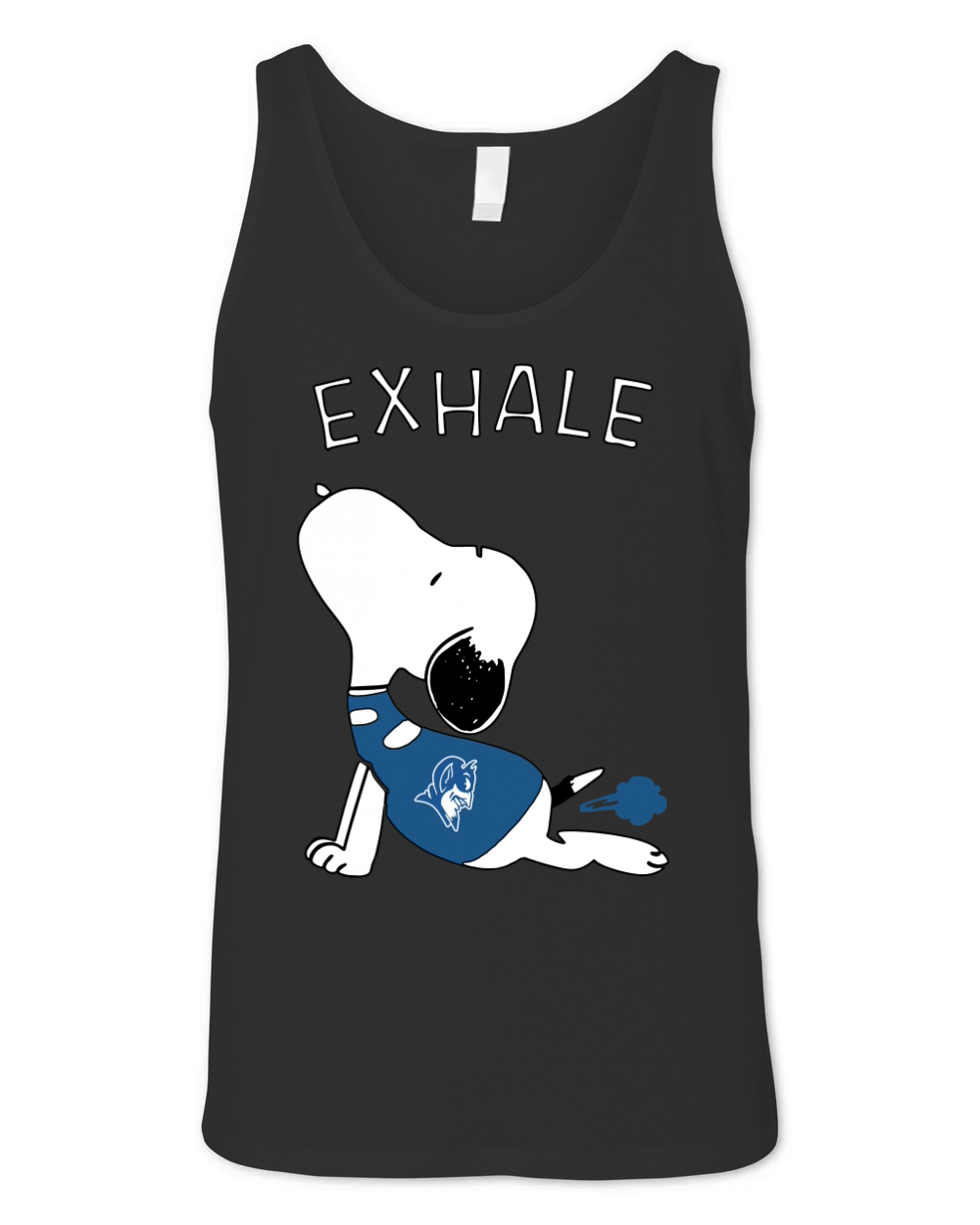 Snoopy Exhale Duke Unisex Jersey Tank