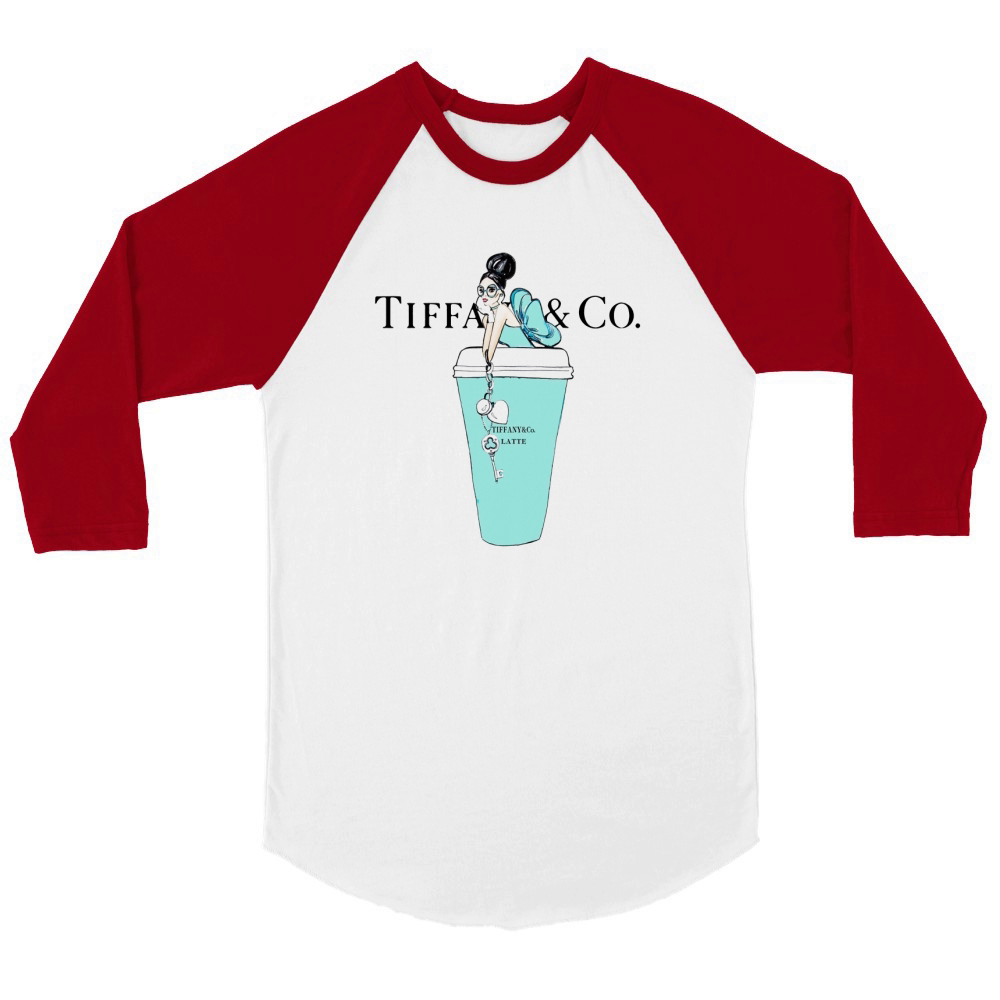 Tiffany And Co Latte Unisex ¾ sleeve Raglan T-shirt