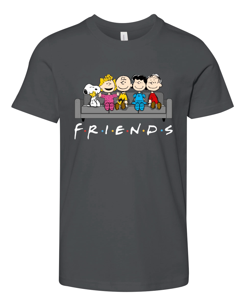 Snoopy Friends TV Show Youth Unisex Jersey Tee