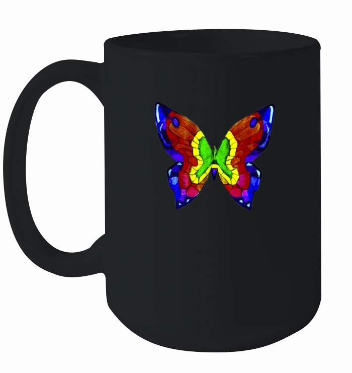 NICK MASON BUTTERFLY TEE PINK FLOYD BUTTERFLY NICK MASON ROGER WATERS DAVID GILMOUR Ceramic Mug