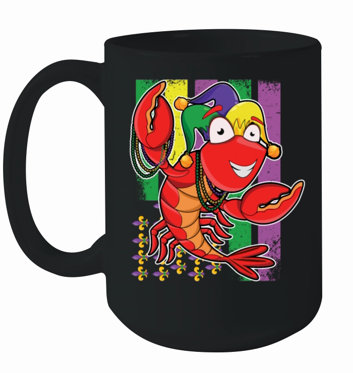 Retro Flag Boil Crew Crawfish Bead Gras Mardi 2022 Ceramic Mug