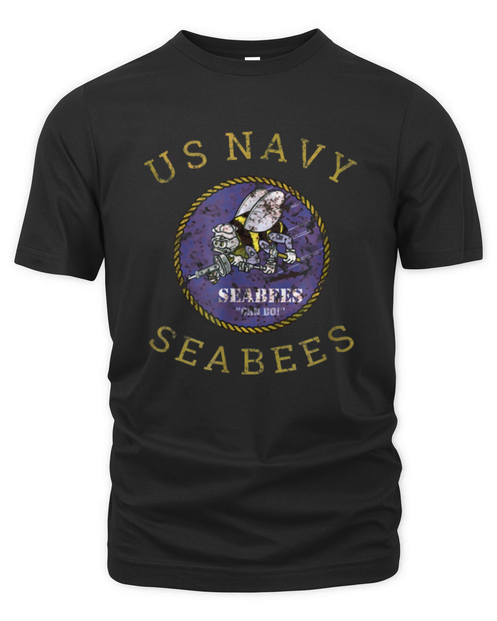 Navy Seabees Us Military Vintage shirt Organic Unisex T-shirt