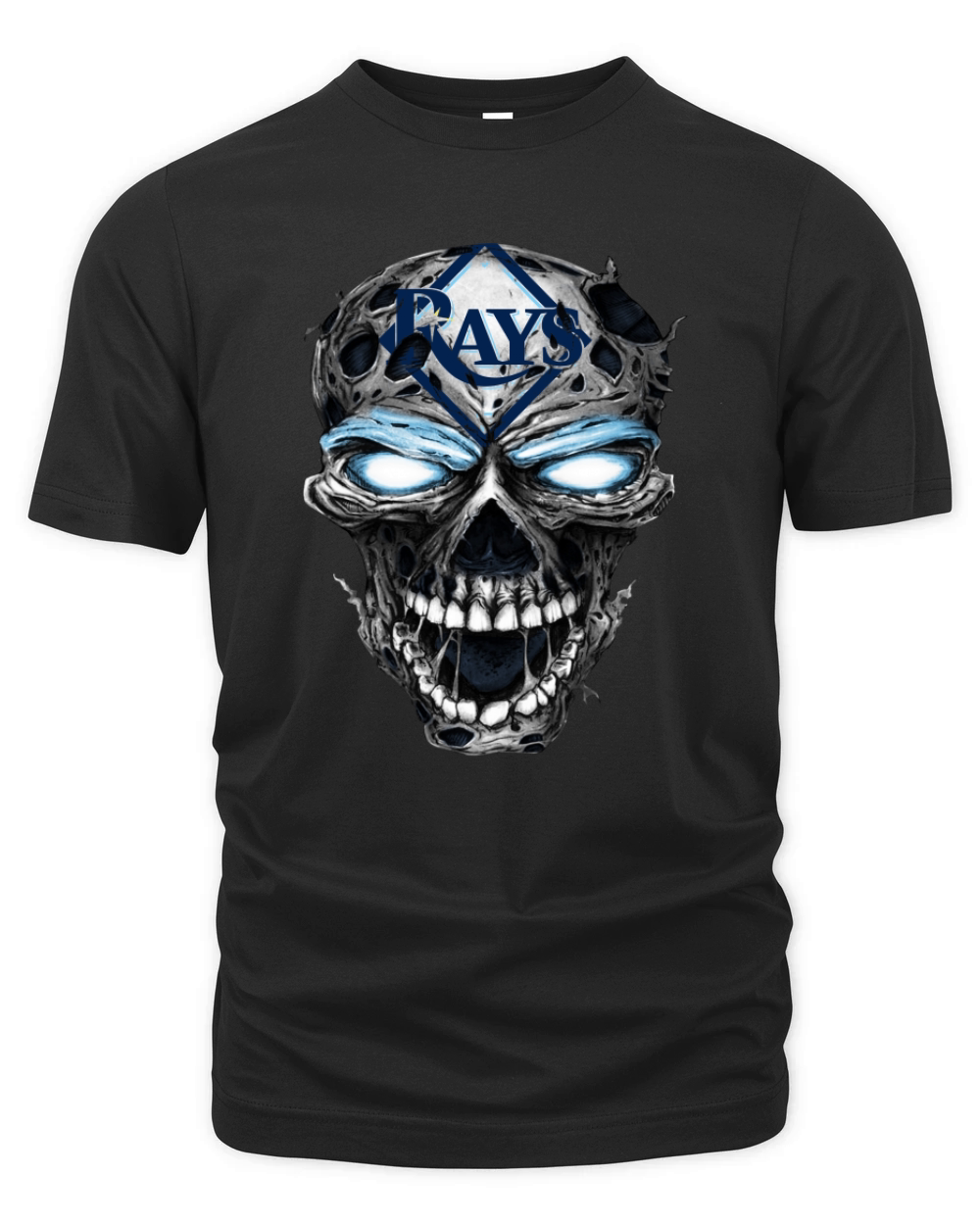 tng-Sport-baseball-skull-Tampa Bay Rays Organic Unisex T-shirt