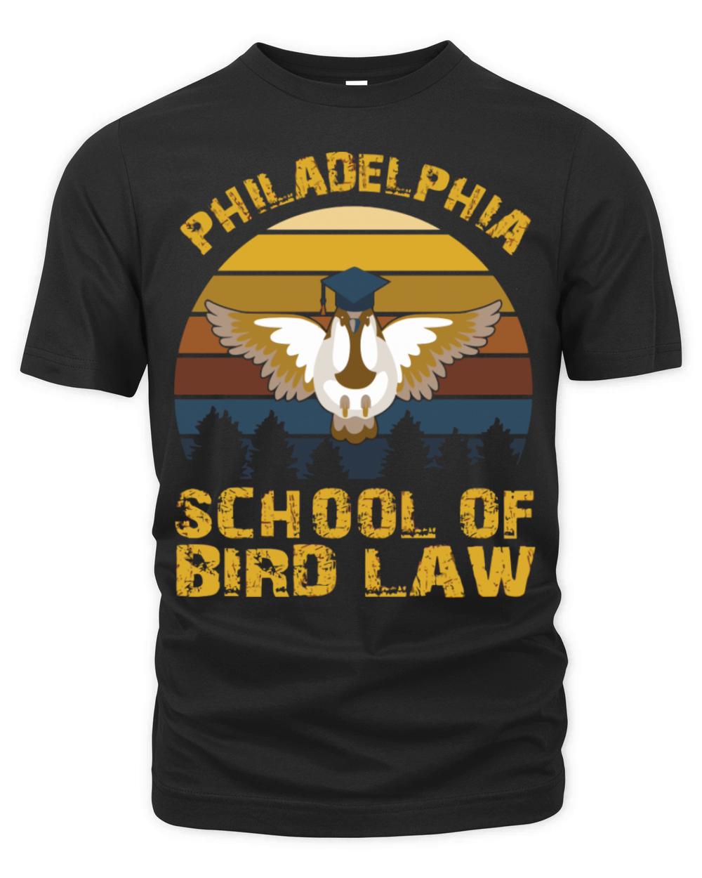 Vintage Philadelphia School Of Bird Law For Nature Organic Unisex T-shirt