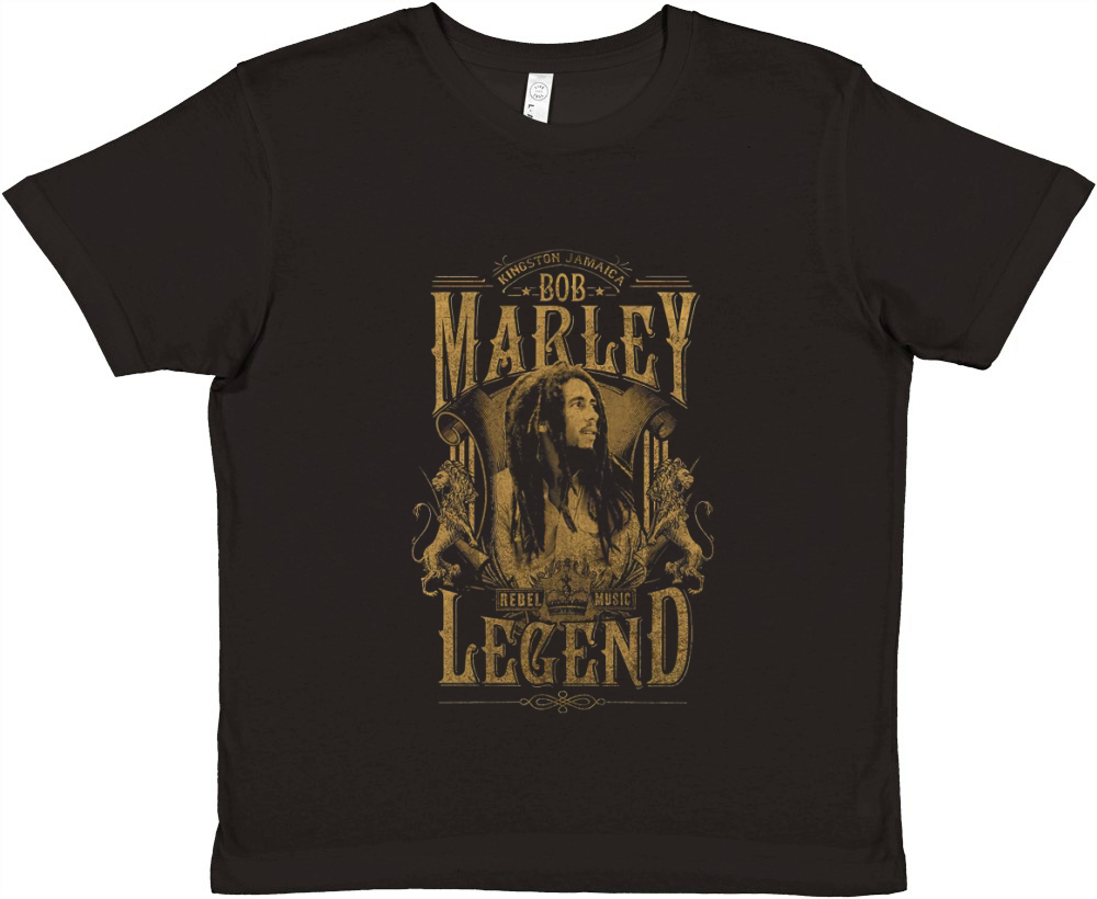 Bob Marley Juniors Legends Racer Back Premium Kids Crewneck T-shirt