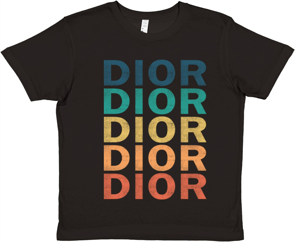 Dior Name T Shirt - Dior Vintage Retro Name Gift I Premium Kids Crewneck T-shirt