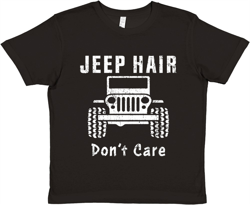 Jeep Hair Don't Care T Shirt Premium Kids Crewneck T-shirt