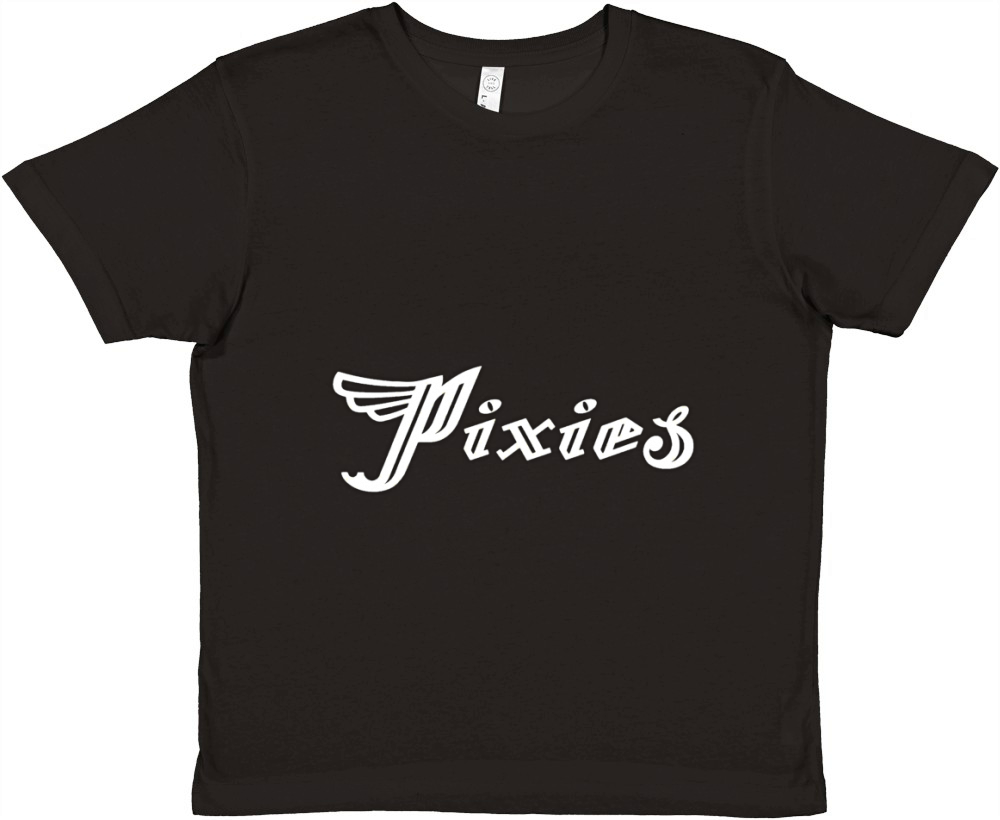 Pixies Band Logo Art Wing White Premium Kids Crewneck T-shirt