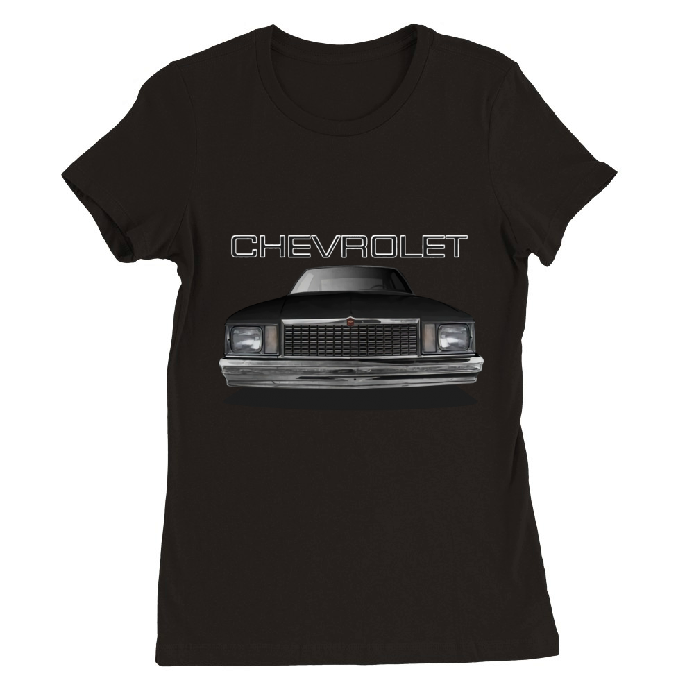 1978 79 Malibu Front Black Premium Womens Crewneck T-shirt