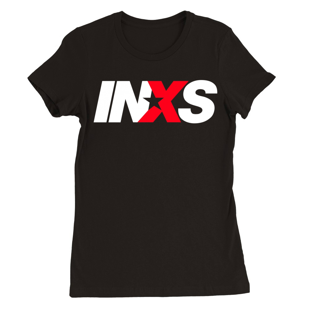 Inxs Band Logo Premium Womens Crewneck T-shirt