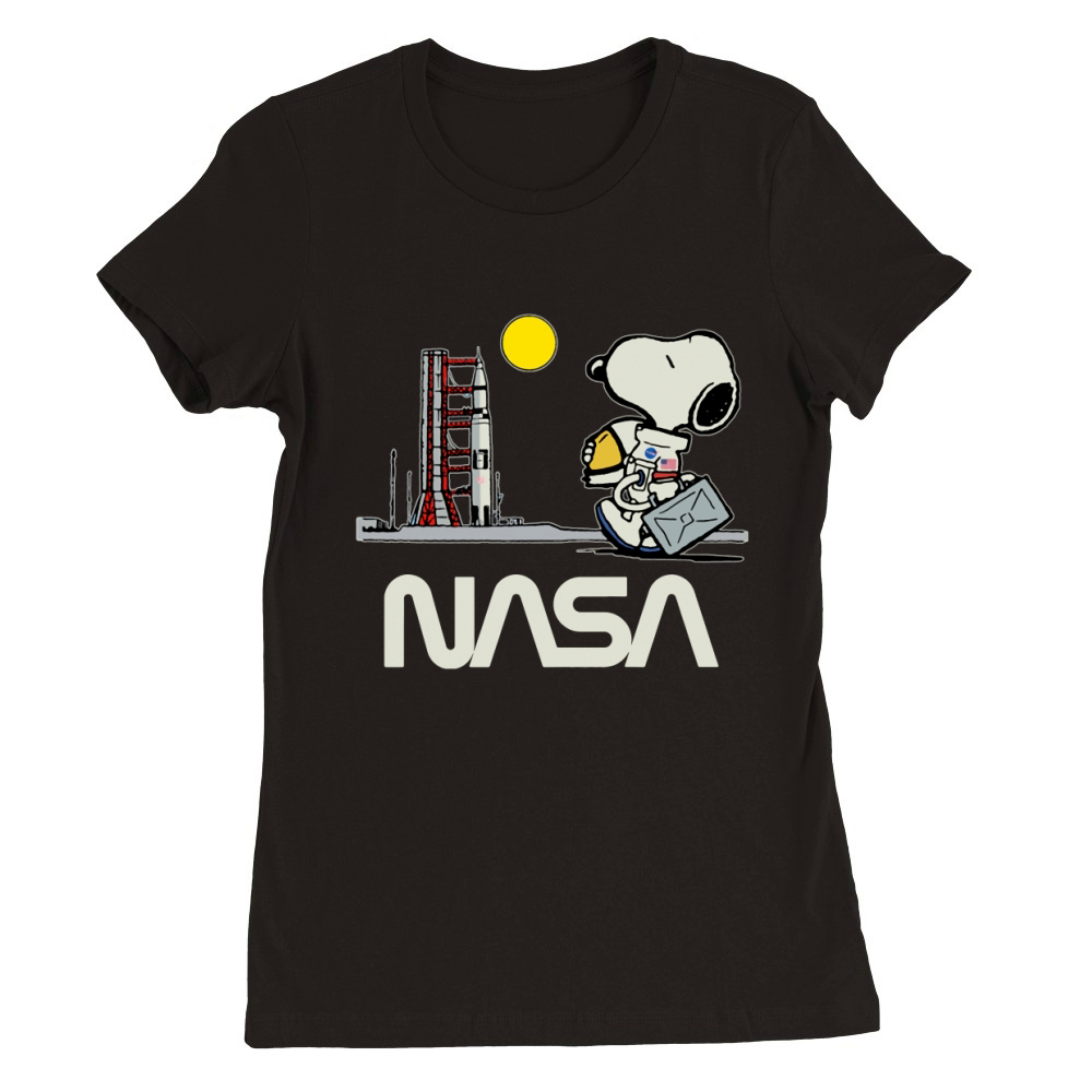 Nasa snoopy Premium Womens Crewneck T-shirt