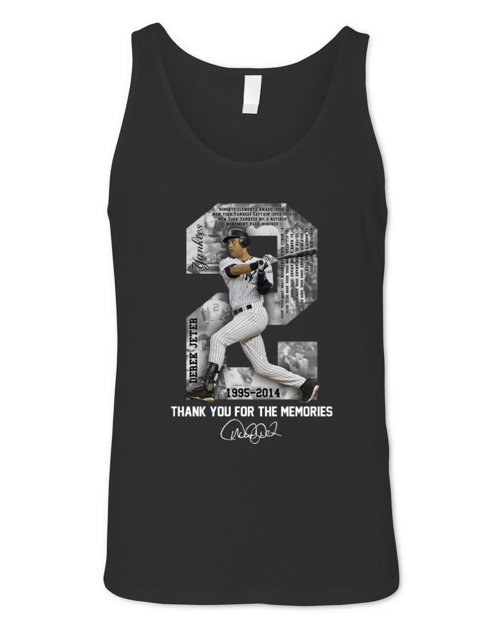 Derek Jeter Thank you for the memories Unisex Jersey Tank
