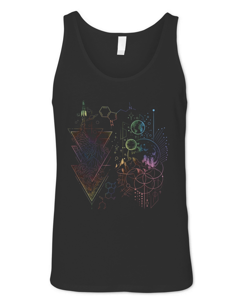DMT Spirit Molecule Psychedelic Volunteer shirt Unisex Jersey Tank