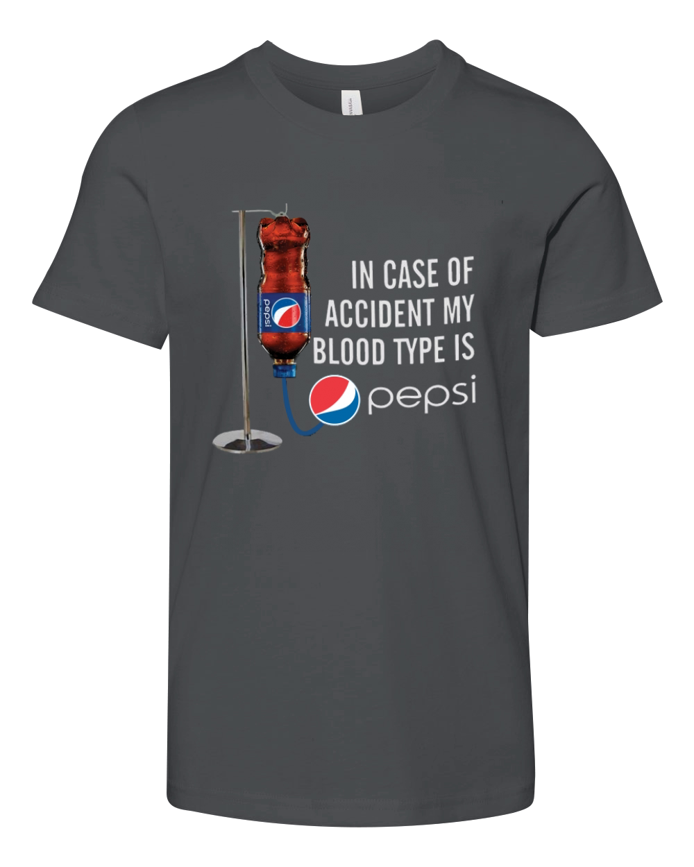 my blood type is pepsi Youth Unisex Jersey Tee