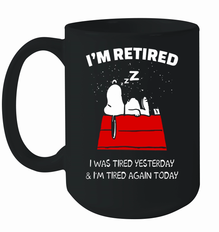 Snoopy Retired Shirt Ceramic Mug