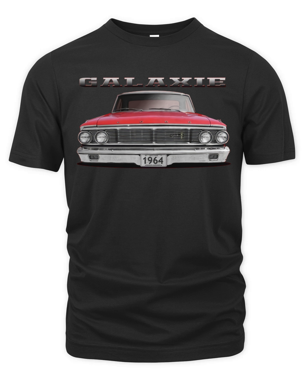 1964 Ford Galaxie Red Two Sided Organic Unisex T-shirt