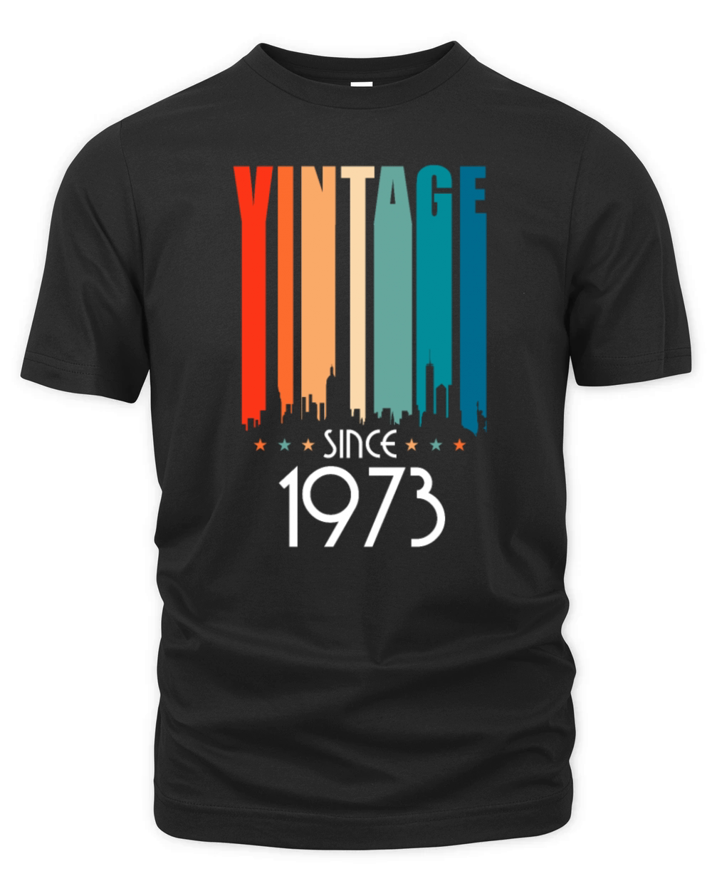 1973 Vintage born in Retro age Birthday gift idea Organic Unisex T-shirt