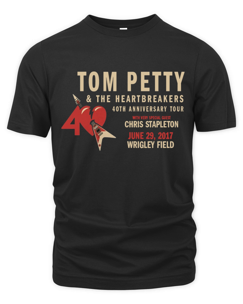 40TH ANNIVERSARY TOUR TOM PETTY Organic Unisex T-shirt