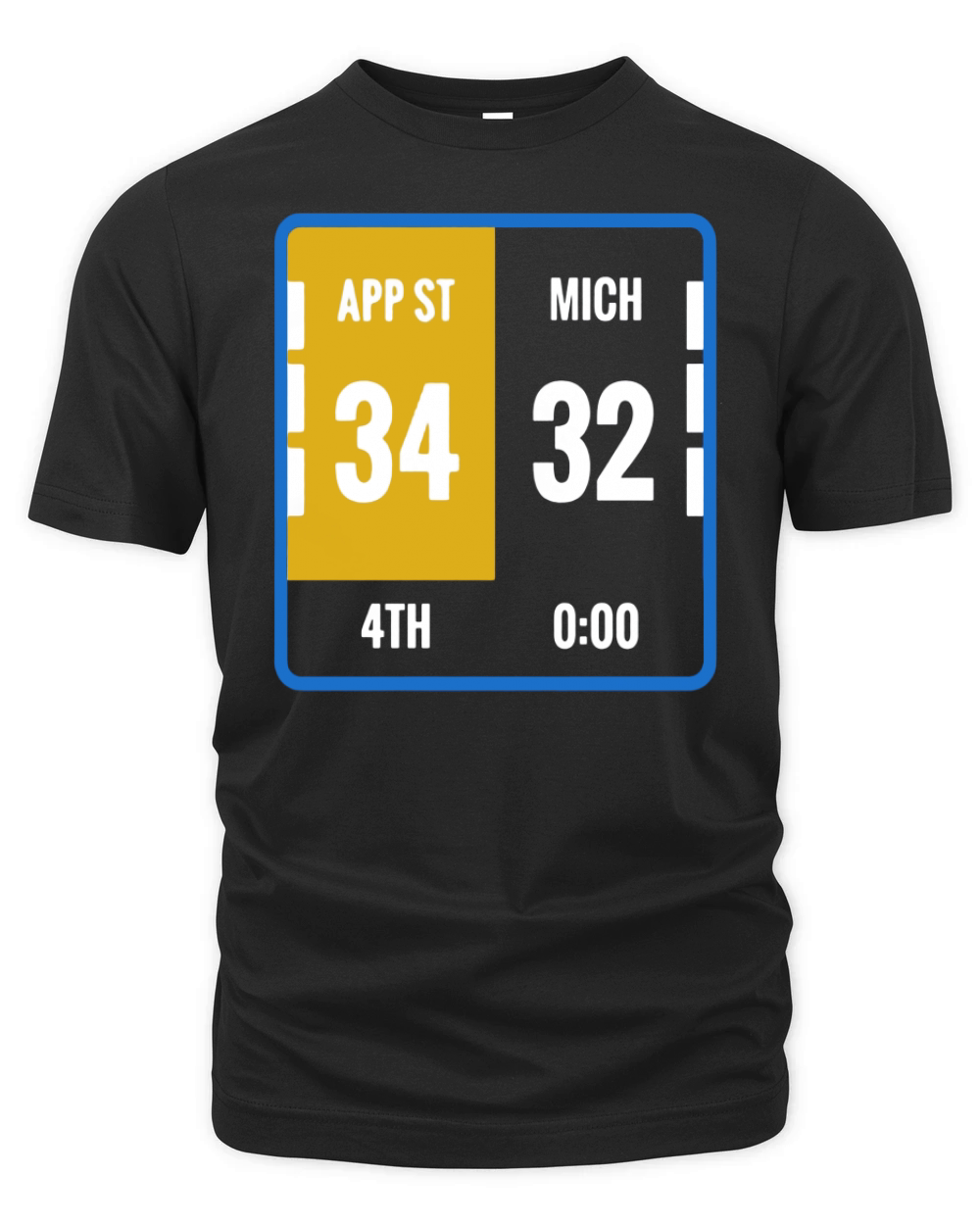 Appalachian Michigan Scoreboard Football Organic Unisex T-shirt