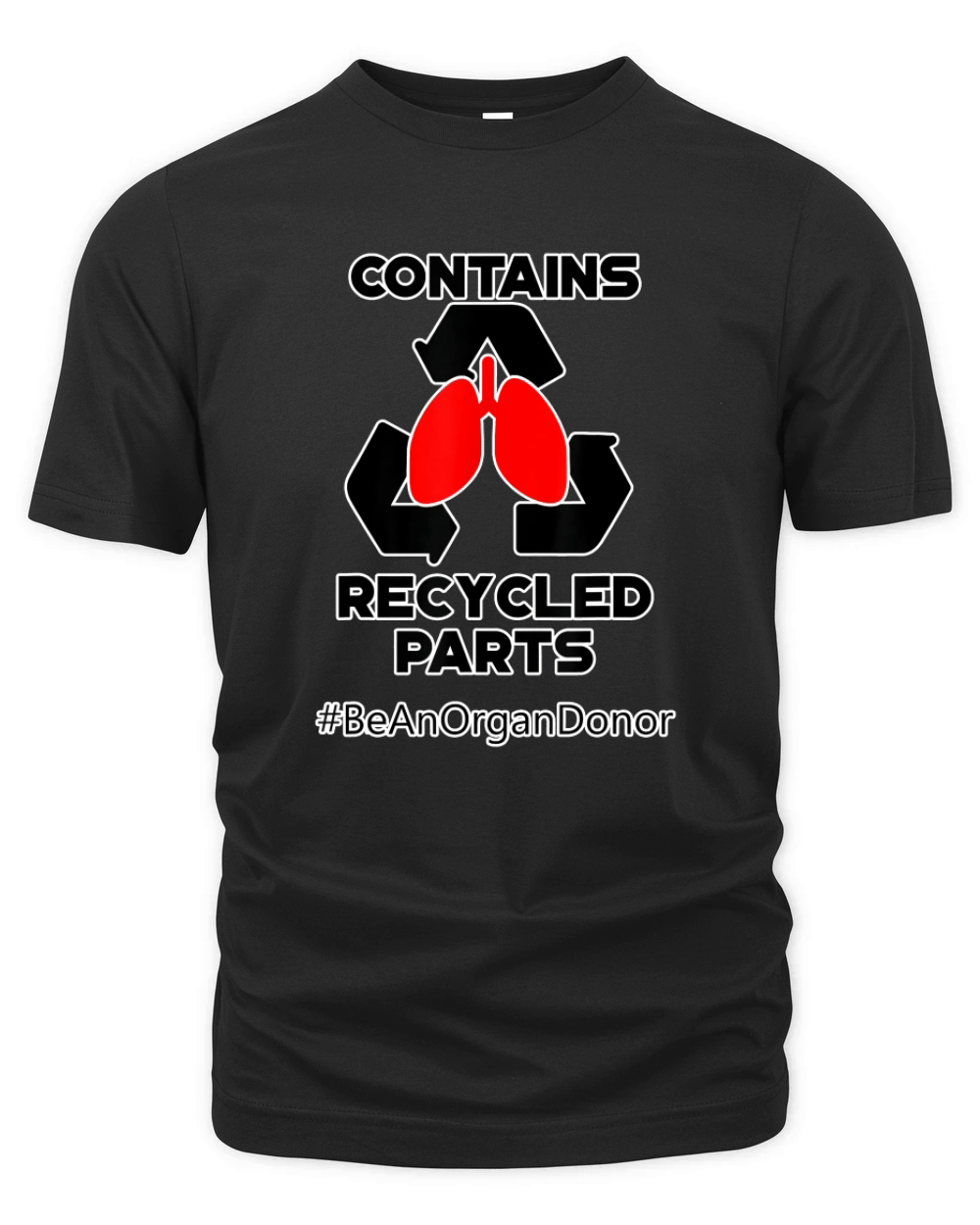 Contains Recycled Parts Lung Transplant Recipient Organic Unisex T-shirt