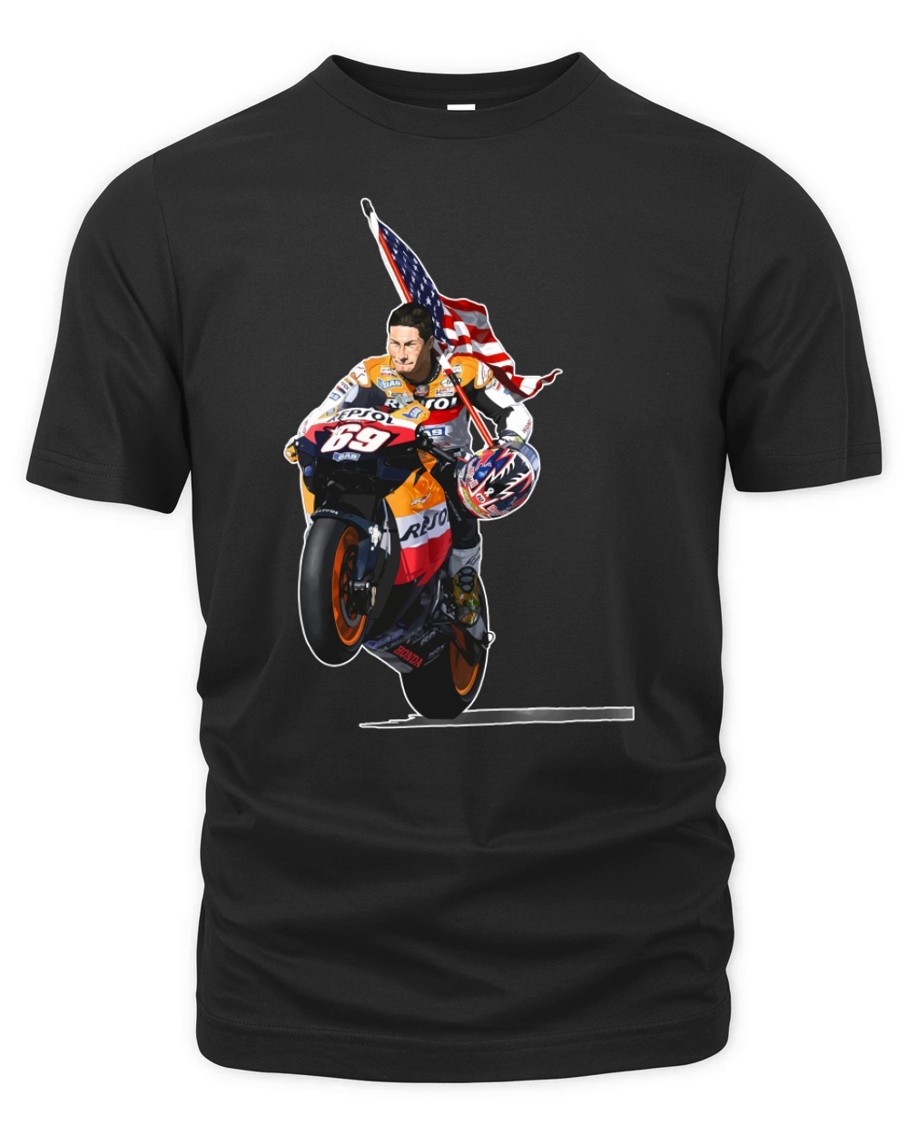 Remember Nicky Hayden 69 Moto Gp 2017 Vintage Organic Unisex T-shirt