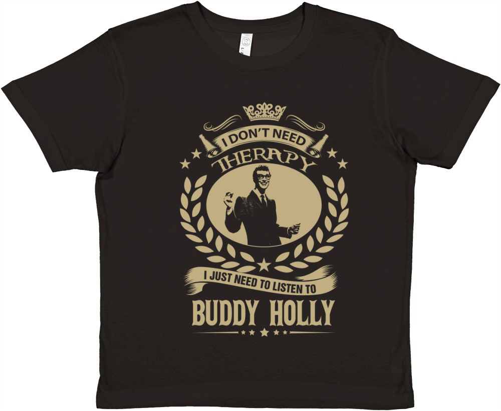 I Dont Need Therapy I Just Need To Listen To Buddy Holly TShirt Premium Kids Crewneck T-shirt