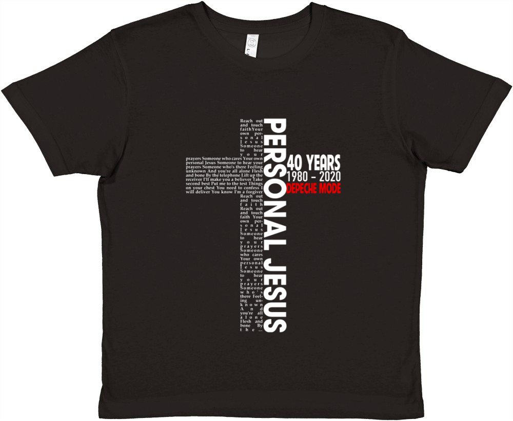 Personal Jesus Lyrics 50 Years Depeche Mode Premium Kids Crewneck T-shirt