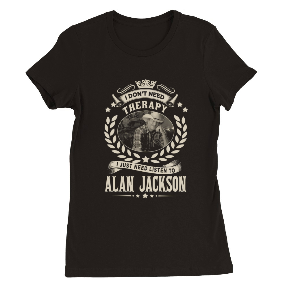Alan Jackson Premium Womens Crewneck T-shirt