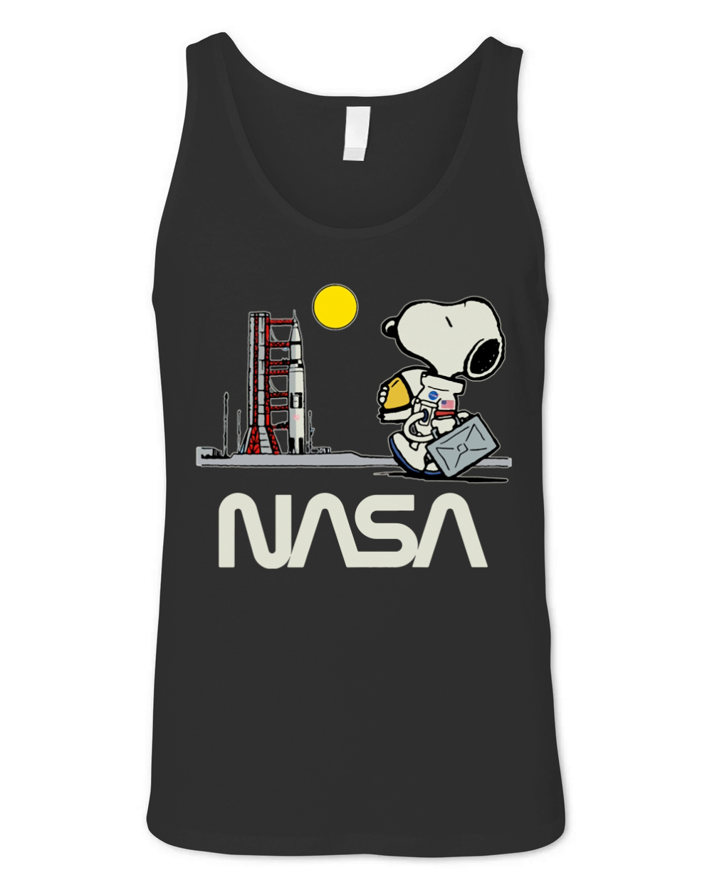 Nasa snoopy Unisex Jersey Tank