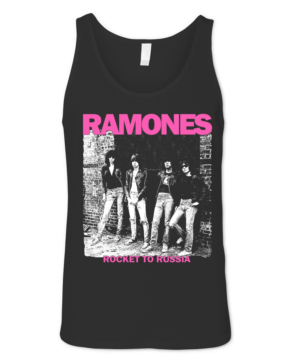RAMONES ROCKET TO RUSSIA NEW BLACK Unisex Jersey Tank