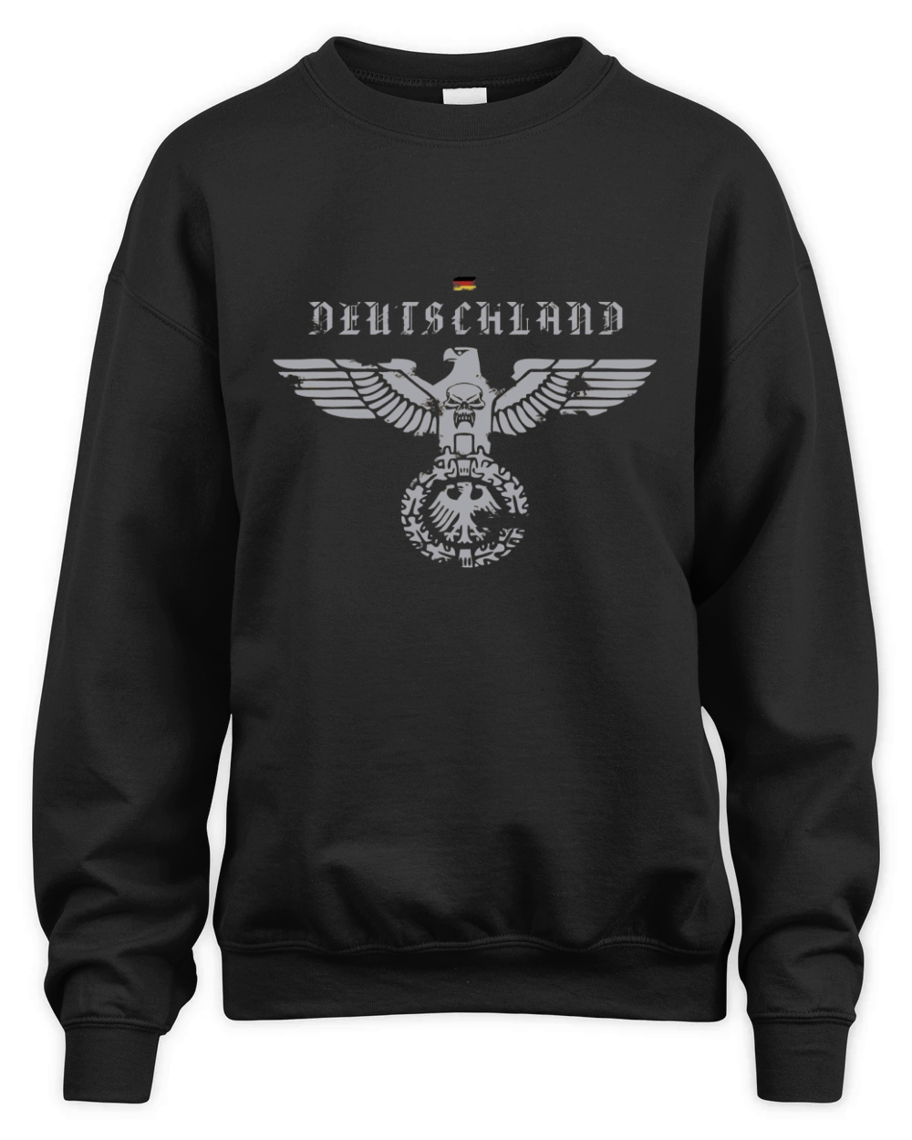 Deutschland German Shirt, Eagle with Skull, Vintage Unisex Premium Crewneck Sweatshirt
