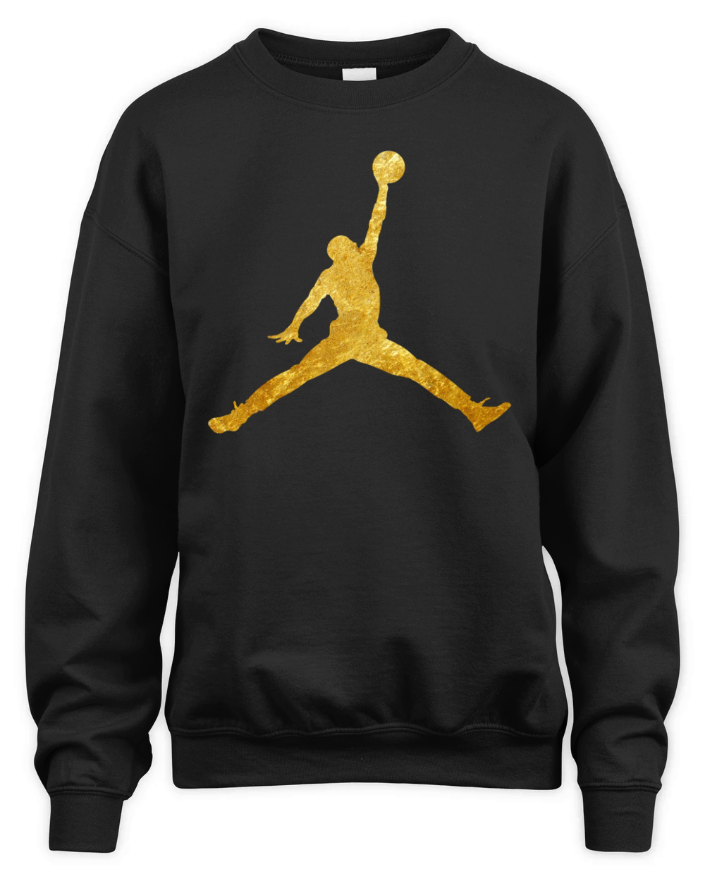 Gold Jordan Logo Tee Shirt, jordan, logo, air - Forever In My Heart Unisex Premium Crewneck Sweatshirt