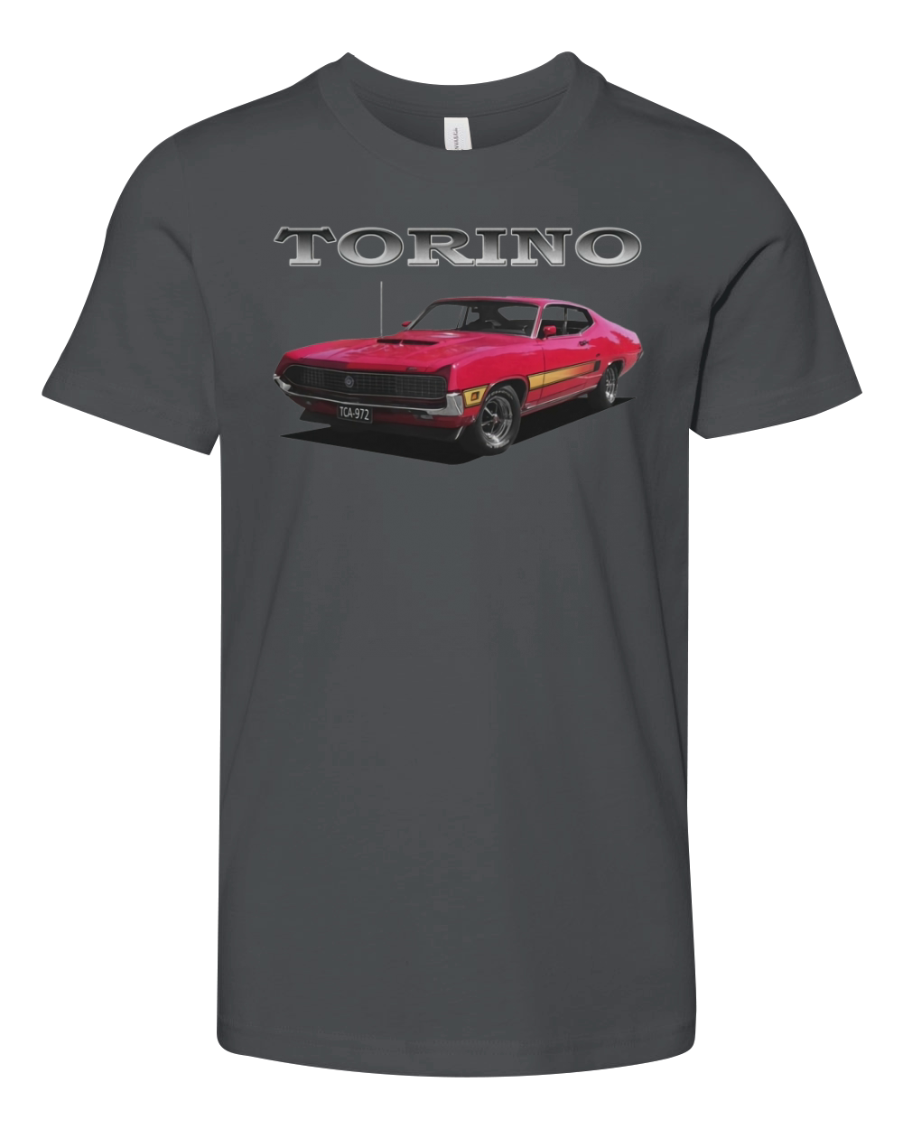 1970 Ford Torino GT Red Youth Unisex Jersey Tee