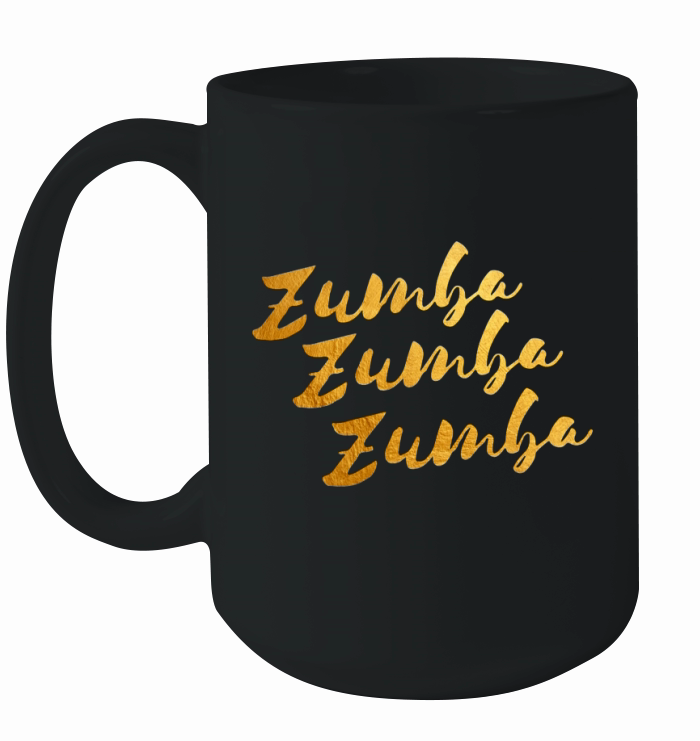 gold zumba i love dance Ceramic Mug